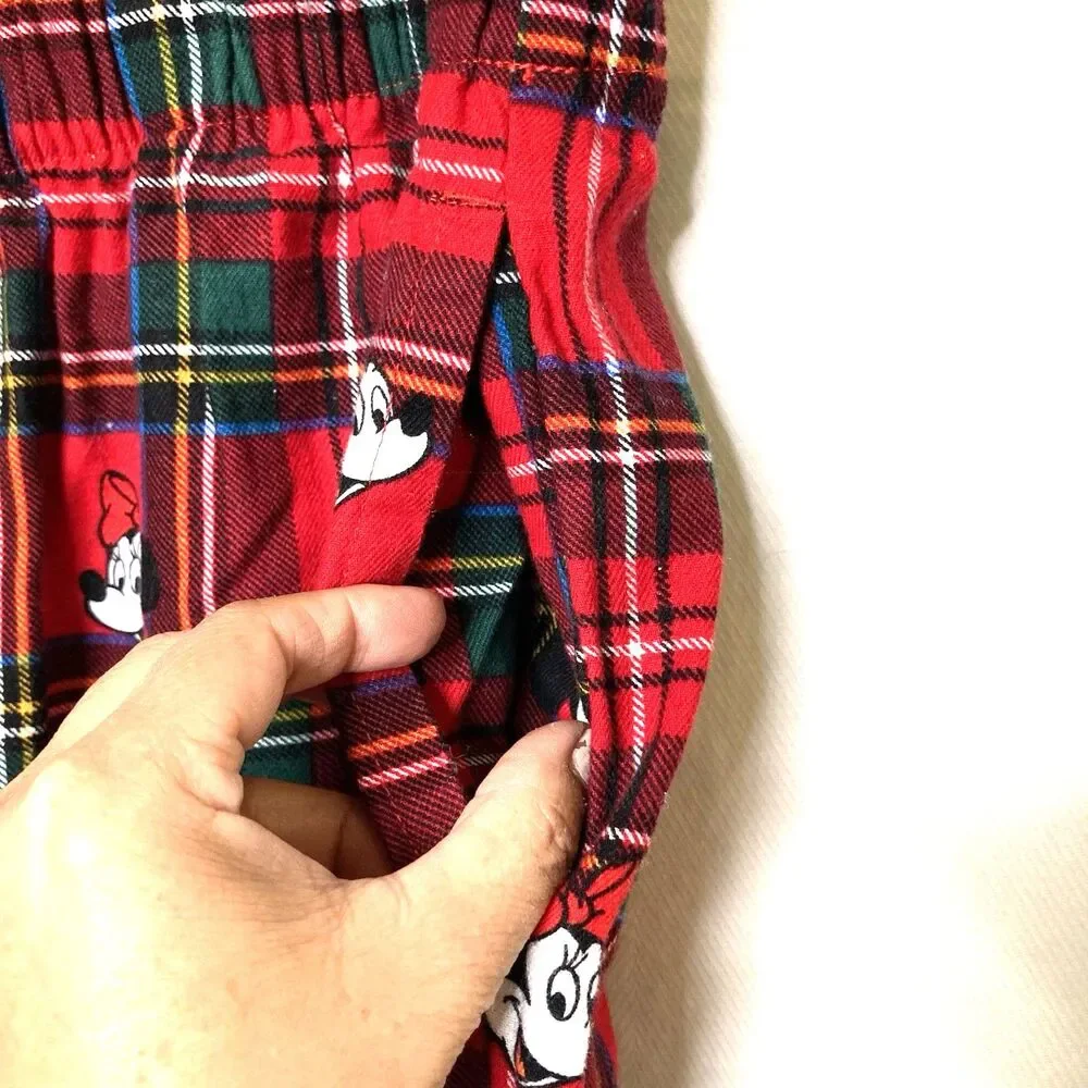 Old Navy x Disney Mickey Mouse & Friends Flannel Pajama Set Womens XS Christmas